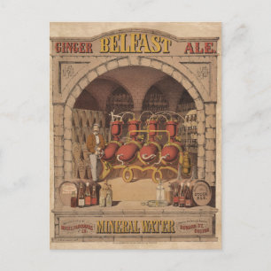 Reklam från Belfast Ginger Ale. Vykort
