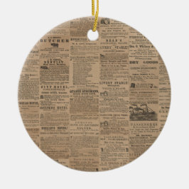 Reklam från förr, NY 1856 Julgransprydnad Keramik