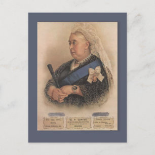 Reklam från Retro vintage, drottning Victoria Vykort
