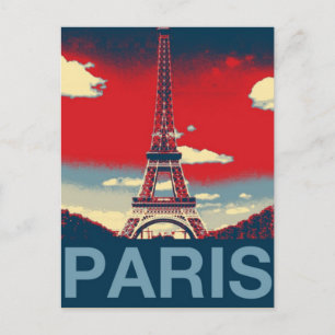 Reklam Frankrike Paris Effiel Torn Vykort