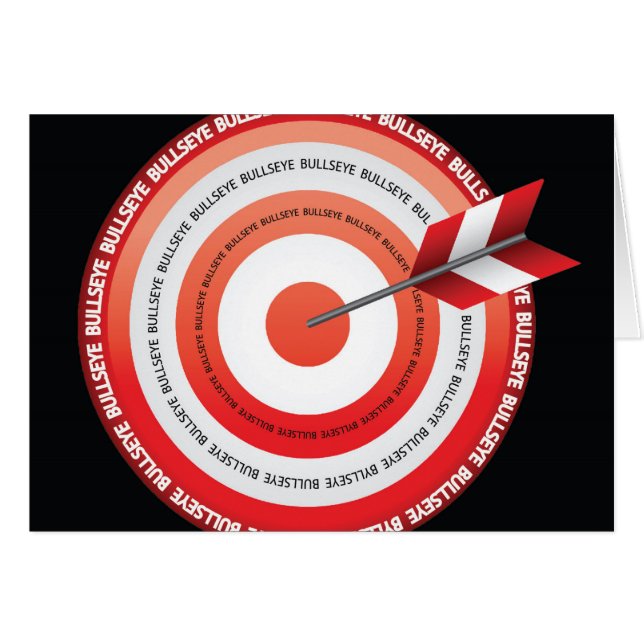 Reklam Internship Grattiss Bullseye, R Hälsningskort (Framsidan Horizontal)