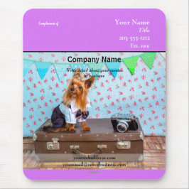 Reklam-musmatta med liten hund HAMbyWG Musmatta