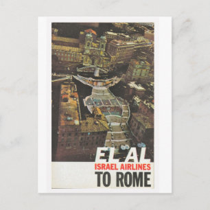 Reklam poster, ElAl till Rom Vykort