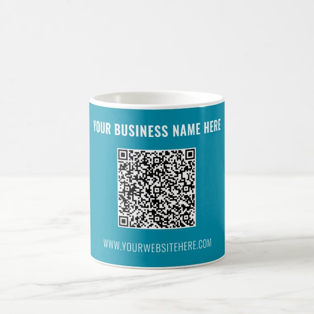 Reklam QR-kod Kaffe Mugg Exempel (Center)