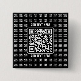 Reklam QR-kod (redigerbar) plus logotypmönster Knapp
