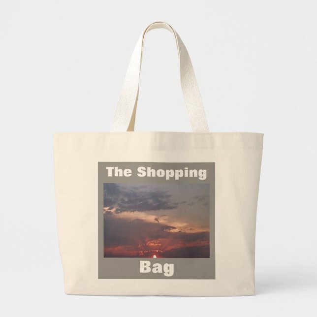 Reklam Shopping bag Cloudy Sunrise Jumbo Tygkasse (Framsidan)