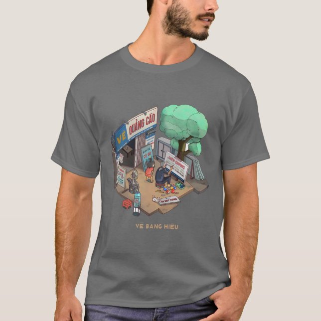 Reklam Store Busy Saigon Vietnam Street Life T Shirt (Framsida)