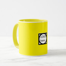 Reklam två färger kaffe, brun mugg