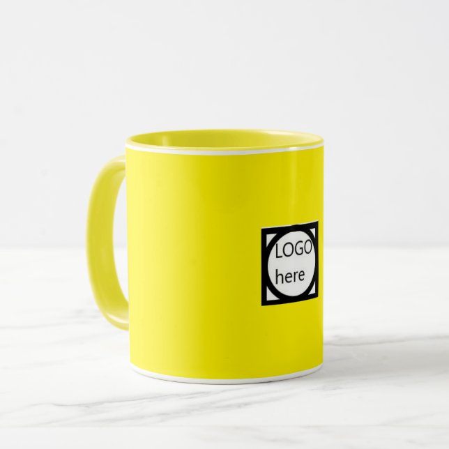 Reklam två färger kaffe, brun mugg (Framsida vänster)