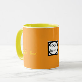 Reklam Två Färger Kaffe, Brun Mugg