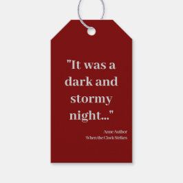 Reklamblad Bokmärke Funktioner Bokomslag och Citat Presentetikett