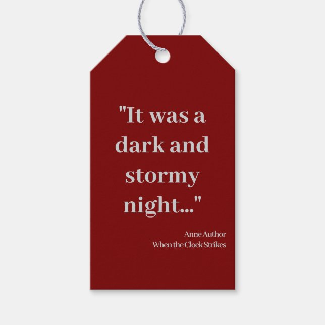 Reklamblad Bokmärke Funktioner Bokomslag och Citat Presentetikett (Framsidan)