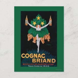 Reklamblad för Cognac Briand Vykort