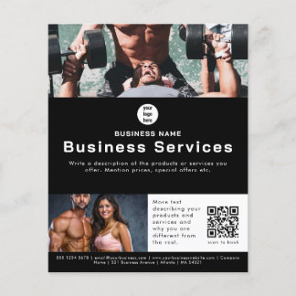 Reklamblad Försäljning Kampanj Gym Fitness Flygblad
