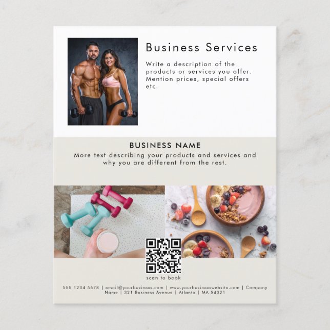 Reklamblad Försäljning Service Kampanj Flygblad (Framsidan)