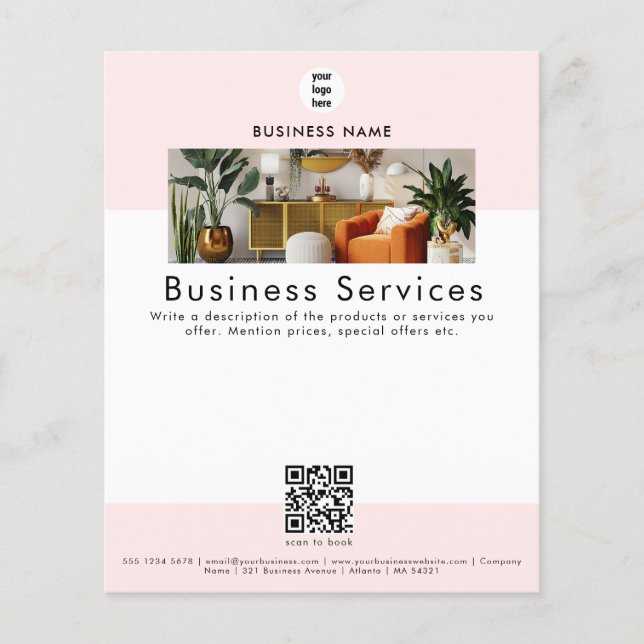 Reklamblad Försäljning Service Kampanj Flygblad (Framsidan)