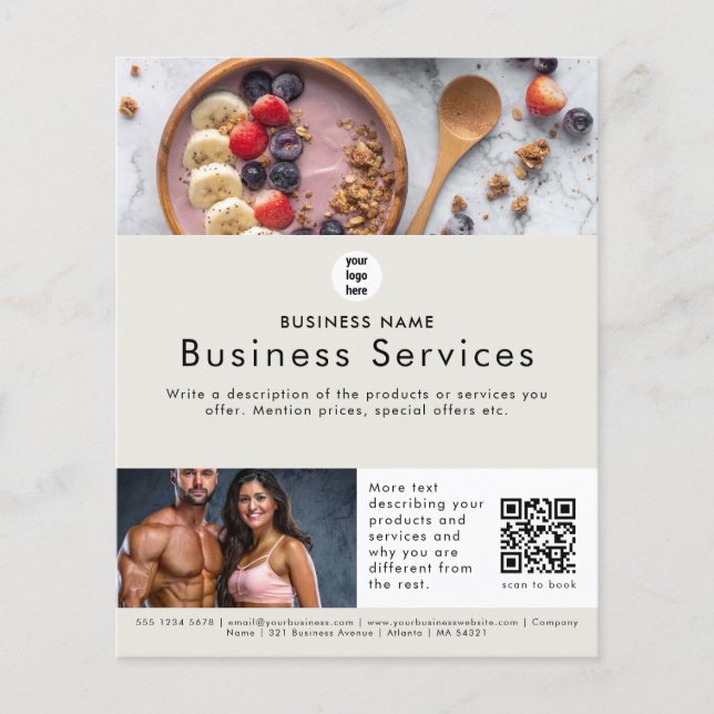 Reklamblad Försäljning Service Kampanj Flygblad (Framsidan)