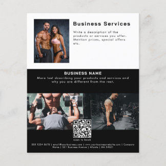 Reklamblad Försäljning Service Kampanj Gym Flygblad