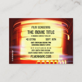 ReklambladHype filmar den Noir stort festtältbion Visitkort