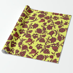 Reklamblommor Bohemian Chic Blommig Boho Gul Presentpapper