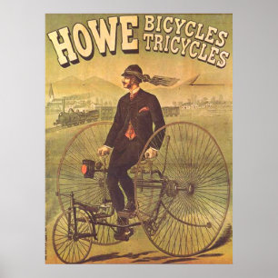 Reklamen för trehjuling Poster 1894 Vintage