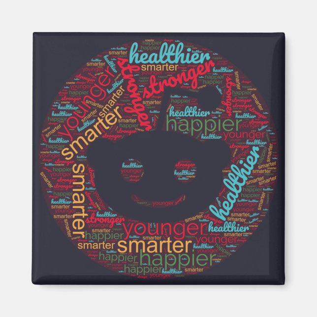 Reklamerande Ord Art för reddit social-ikon Magnet (Framsidan)