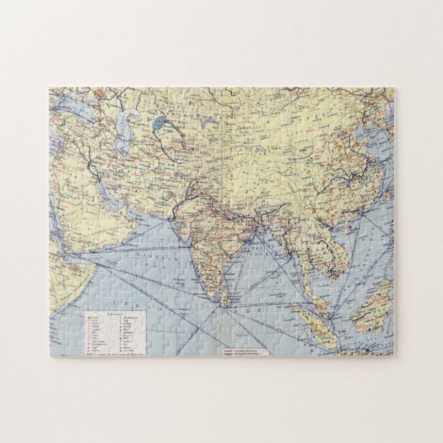 Reklamfilmhandelruttar | South Asia Pussel (Horisontell)