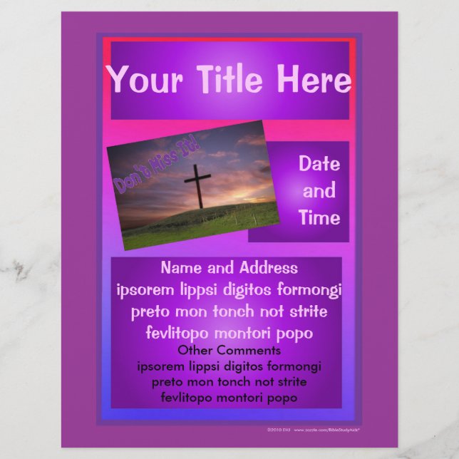 Reklamflygare för öga-popping reklamblad (Framsidan)