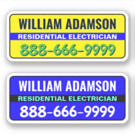 Reklamidéer för elektriker - Få kunder Klistermärken