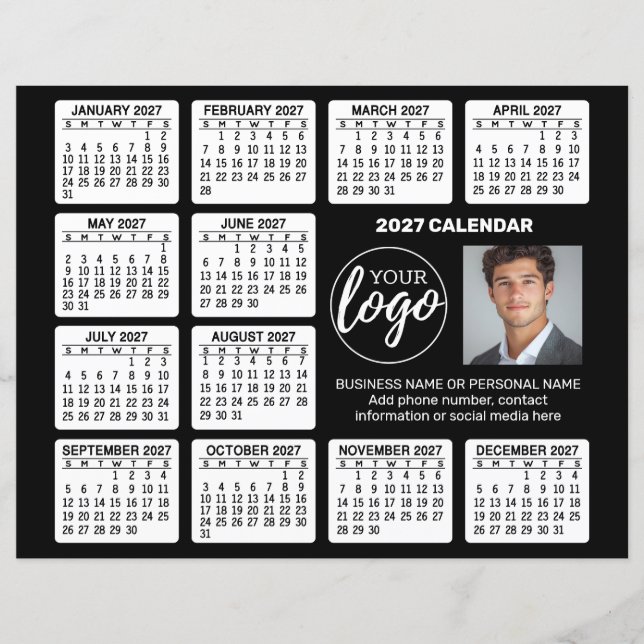 Reklamkalender på pappersark (Framsida)