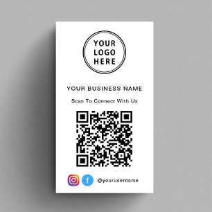Reklamlogotyp QR-kod Visitkort