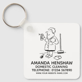 Reklamnyckelring för städning i hemmet nyckelring
