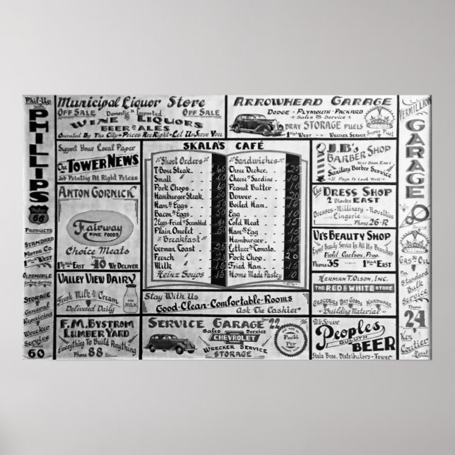 REKLAMTAVLA 1939 POSTER (Framsidan)