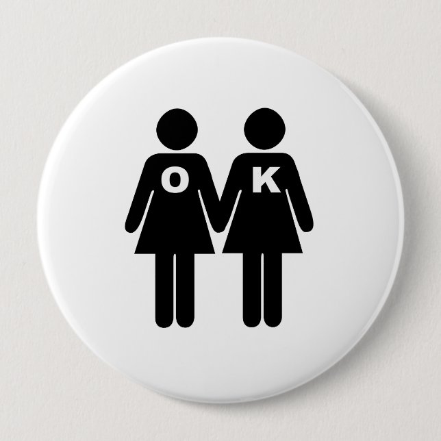 reko ATT VARA GLAD (lesbisken) Knapp (Framsida)