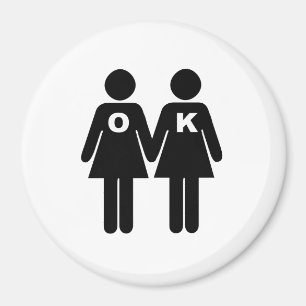 reko ATT VARA GLAD (lesbisken) Magnet