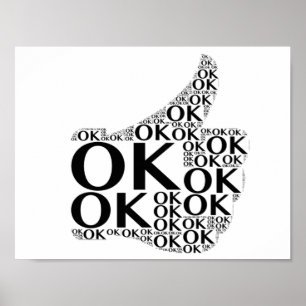 reko för tum affisch upp -
