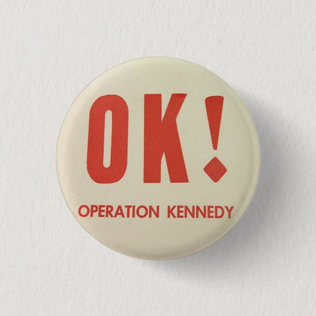 reko funktionsKennedy pinback Knapp (Framsida)