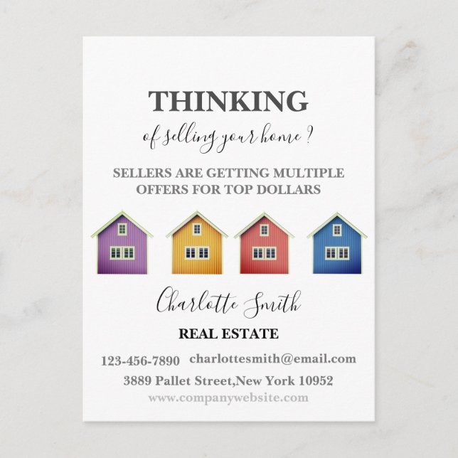 Rekommendation jordbruk Fastighetsmäklare vykort (Framsida)