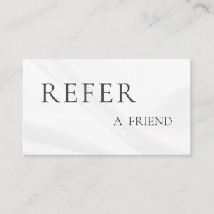 Rekommendera en vän Elegant affärsprofessional Rabattkort