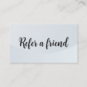 Rekommendera en vän Elegant affärsprofessional Rabattkort