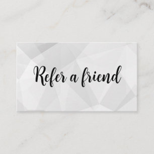 Rekommendera en vän Elegant affärsprofessional Rabattkort