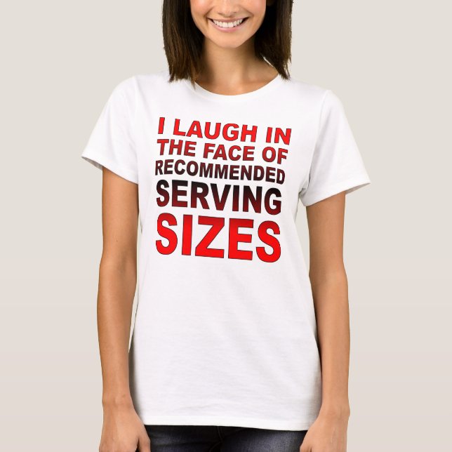 Rekommenderade serveringsstorlekar Rollig T-shirt (Framsida)