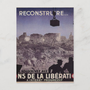 Rekonstruera (1945)_poster Propaganda Vykort