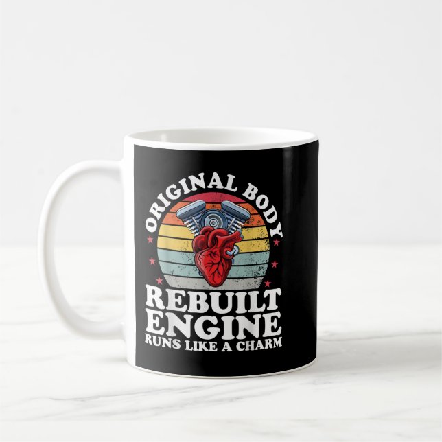 Rekonstruerad motor Open Heart Survivo - återhämtn Kaffemugg (Vänster)