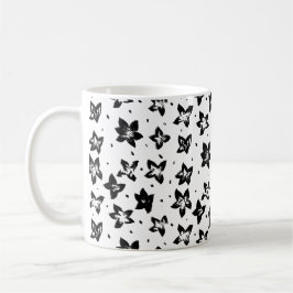 Rekonstruerat Blommönster - Akromatisk GOT Kaffemugg