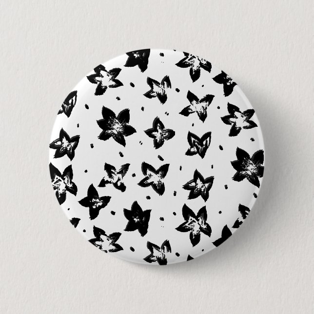 Rekonstruerat Blommönster - Akromatisk GOT Knapp (Framsida)