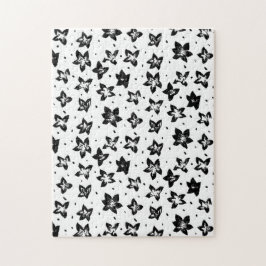 Rekonstruerat Blommönster - Akromatisk GOT Pussel