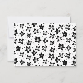 Rekonstruerat Blommönster - Akromatisk GOT Tack Kort