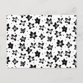 Rekonstruerat Blommönster - Akromatisk GOT Vykort