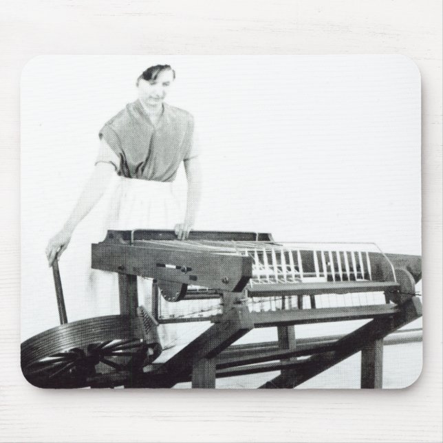 Rekonstruktion av Hargreavess 'snurr Jenny Musmatta (Framsidan)